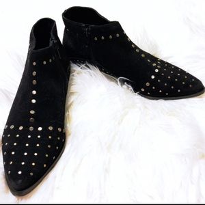 Free People Aquarium Suede Studded Ankle Boots